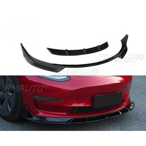 <b>For</b> Tesla Model 3 Fast <b>Car</b> Front Bumper Lip Splitter <b>Diffuser</b> Spoiler <b>For</b> Tesla Model 3 Fast 2019-2023 Bumper Guard Body Kit - Product Image 1