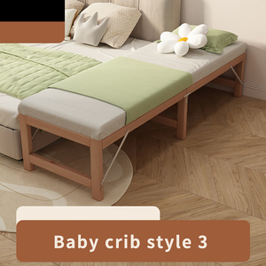 Di alta qualità a due passi regolabile in legno massiccio bambino bambino letto Design moderno culla <span class=keywords><strong>per</strong></span> la crescita dei bambini <span class=keywords><strong>accessori</strong></span> camera da letto - Product Image 3
