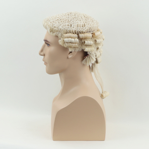 Yimaneili วิกผมทนายทนายของศาลอังกฤษแบบดั้งเดิมทำด้วยมือ - Product Image 5