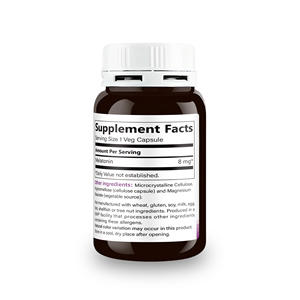 Cápsulas de Melatonina de Alta Potencia 8 mg, Fabricante de Suplementos para un Ciclo de Sueño Saludable para Adultos, Extractos de Plantas de Melatonina - Product Image 5