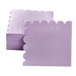 ผ้าเช็ดปากทรงหอยเชลล์พร้อมโลโก้ผ้าเช็ดปากสำหรับงานแต่งงานแบบกำหนดเองดูทันสมัย - Product Image 3