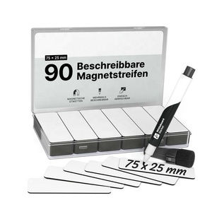 Letreros magnéticos reutilizables para escribir en <span class=keywords><strong>pizarra</strong></span> blanca, <span class=keywords><strong>pizarra</strong></span>, tablero Kanban y <span class=keywords><strong>nevera</strong></span>-Tarjetas magnéticas con marcador - Product Image 1