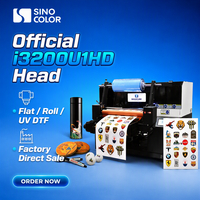 Printer UV DTF & Flatbed 3040 A3 dengan Head I3200 dan Rotary Jig untuk Pencetakan Label Kristal, Mug Silinder 360, dan Casing Ponsel