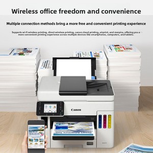 <span class=keywords><strong>Imprimante</strong></span> haute vitesse avec système d'alimentation <span class=keywords><strong>en</strong></span> encre continu GX6080, sans fil et filaire, pour bureau, avec chargeur recto-verso, photocopieuse AllGX7080 A4 - Product Image 3