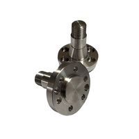 Tige filetée à bride en acier inoxydable usinée sur mesure par CNC avec trous de boulons pour machines industrielles