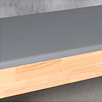 Lit de Pilates Cadillac en Chêne Massif - Table Trapèze Professionnelle avec Revêtement en Cuir Lavable et Ajustement Rapide pour la Rééducation en Studio