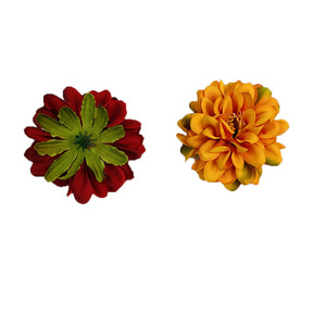 Pequeña Dahlia de Seda Artificial de 7 cm, Accesorio para el Cabello, para Decoraciones de Fotografía de Bodas - Product Image 4