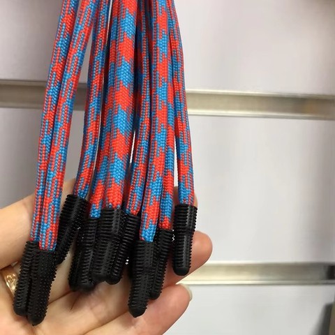 Top Popular Custom Multiple Colors Pattern Elastic Shoelaces