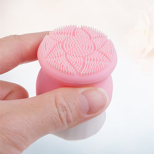 Cepillo <span class=keywords><strong>de</strong></span> silicona para limpieza facial, doble cara, cosmética - Product Image 2