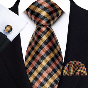 Новые мужские галстуки и галстуко-платки (8 см) с жаккардовым плетением в полоску, экологичной цифровой печатью, в наличии от производителя - Product Image 1