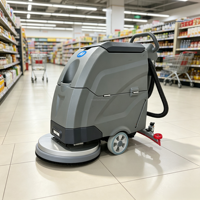 Autolaveuse électrique manuelle 520 mm pour le nettoyage commercial des sols durs
