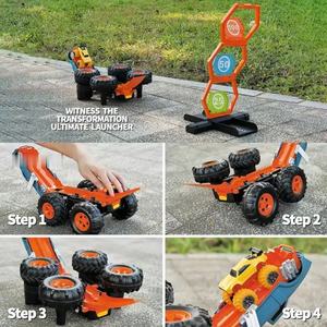 2.4G 4WD Children Outdoor <b>Toy</b> Stunt Rc Car with Gyro Standing Stunt Function Rc Race Car 2in1 Off-road Catapult Vehicle - Product Image 2