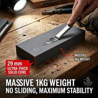 Pierre à aiguiser noire en carbure de bore B4C, grain 800, 200x75x29mm, 1kg, grande pierre à eau pour affûter les couteaux de cuisine