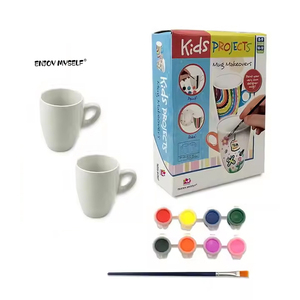 Peindre Votre Propre BRICOLAGE Café Tasse En Céramique <span class=keywords><strong>Kit</strong></span> de Peinture pour Enfants - Product Image 1