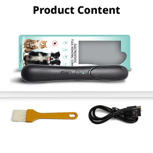 Nouvelle Brosse Électrique Rechargeable Anti-Puces pour Animaux de Compagnie, Peigne de Toilettage à Ions Négatifs pour l'Élimination des <span class=keywords><strong>Poux</strong></span> et des Tiques chez les Chats et les Chiens - Product Image 6
