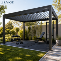 Pergola motorisée extra-large en aluminium à lames orientables avec système de structure robuste pour villa, jardin, terrasse ou espace extérieur spacieux