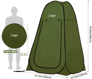 Carpa automática para camping, inodoro portátil para exteriores, vestuario, ducha, toldo con bolsa de transporte - Product Image 4