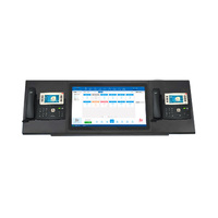 Console d'opérateur de salle de contrôle multi-écrans dans SOS Workstation Téléphone Voip pour répartiteur d'urgence