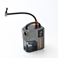 Gonfleur de pneus de voiture 7-en-1 avec aspirateur, démarreur de secours et lumière LED