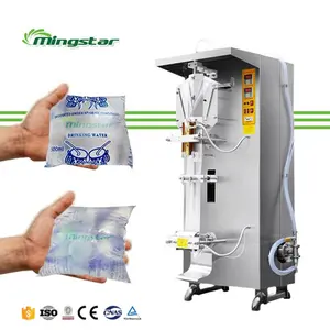 Mingstar mesin pengisi cair 500ml, mesin pengisi cair kantong jus air Sachet