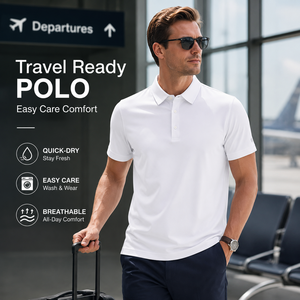 Polo Sportiva JNEI Personalizzabile con Logo, in Fibra Smerigliata, 150gsm, Protezione Solare, Asciugatura Rapida, in Poliestere, da Uomo - Produttore - Product Image 1