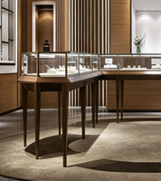 Comptoir de présentation de bijoux GZowin, vitrine de magasin, mobilier de salle d'exposition, design personnalisé, durable, haute qualité, solution tout-en-un