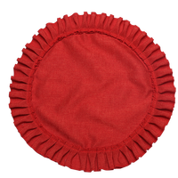 Napperons modernes en faux toile de jute tissée, couleur rouge foncé, 15 pouces, bord festonné, pour Thanksgiving, usage domestique, vente en gros usine