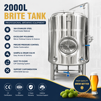 Cuve à bière pressurisée de 4000 L en acier inoxydable sanitaire pour ligne d'embouteillage et de mise en fût de bière