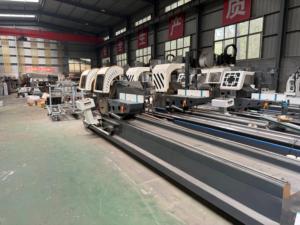 เครื่องเลื่อยตัดโปรไฟล์อลูมิเนียมแบบสองหัว CNC สำหรับหน้าต่าง ประตู โปรไฟล์ PVC UPVC - Product Image 2