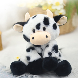 Usine de Yiwu OEM ODM : Adorables animaux en peluche assis, <span class=keywords><strong>vache</strong></span> en peluche pour cadeaux d'enfants - Product Image 2