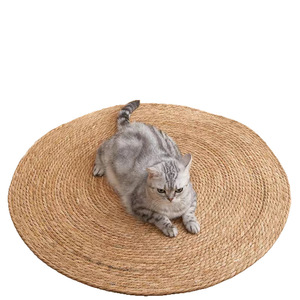 Cat Scratching <b>Board</b> Round Straw Woven Durable Scratch Resistant Pet <b>Mat</b> Large Size - Product Image 3