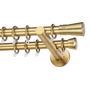 <span class=keywords><strong>Aste</strong></span> per Tende di Lusso in Stile Europeo, Costruzione in Alluminio Solido con Finali Decorati per Ville e Hotel, Lunghezza Personalizzabile - Product Image 4