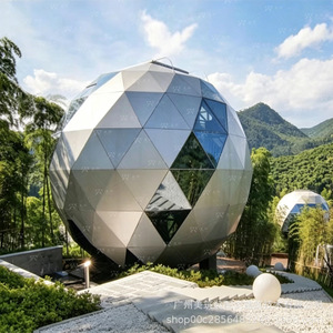 Dôme Igloo Préfabriqué Moderne en Aluminium Aéronautique pour Hôtel Extérieur – Module Hémisphérique - Product Image 1