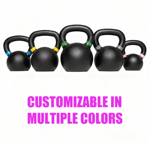 Kettlebell de gym, vente en gros, logo personnalisé, couleur unie, haltère pour fitness, entraînement des bras et des squats - Product Image 3