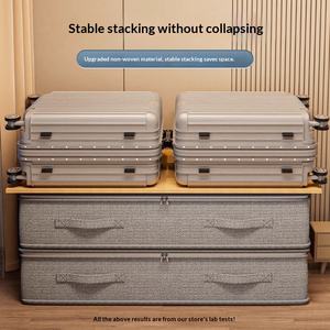 Organisateur <span class=keywords><strong>de</strong></span> vêtements pliable multifonctionnel à un seul niveau, écologique, non tissé, grande capacité pour <span class=keywords><strong>la</strong></span> <span class=keywords><strong>maison</strong></span> - Product Image 4