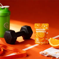 Gummies Protéinés au Whey avec Collagène, Riches en Protéines, Sans Sucre, Marque Privée, OEM Personnalisé pour le Soutien Musculaire et Sportif