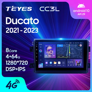 <span class=keywords><strong>TEYES</strong></span> CC3L WIFI para Fiat Ducato Van L3H2 2021 - 2023 Radio de coche reproductor de vídeo Multimedia navegación estéreo GPS <span class=keywords><strong>Android</strong></span> 10 - Product Image 1