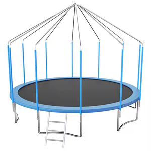Zoshine Kids Children Adults Cheap Big Size Jumping for Fun with Protective Net Exercise <strong>Trampoline</strong> with House Roof Cover - Product Image 3
