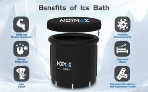 Vanace Bañera de Hielo Inflable de PVC con Logotipo Personalizado, 8 Varillas, 60 galones+, Enfriador de Agua Fría para Recuperación Deportiva, Terapia Médica y Uso en Exteriores - Product Image 5