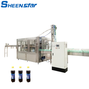 Chìa khóa trao tay đầy đủ tự động có ga pet chai nước giải khát điền niêm phong máy châm ngòi Soda nước làm đầy dây chuyền sản xuất - Product Image 1