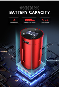 เครื่องสักโรตารี่ไร้สาย RCA แบบชาร์จไฟได้ พร้อมแบตเตอรี่คู่ ดิจิตอล สำหรับงานศิลปะบนร่างกาย ระดับมืออาชีพ - Product Image 4