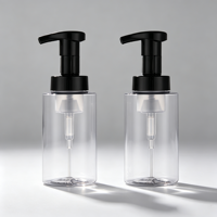 Bouteille pompe à mousse transparente en PET de 250 ml, distributeur de mousse vide pour savon pour les mains, mousse pour le visage