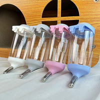 Accessoires pour animaux de compagnie : Distributeur d'eau automatique portable en plastique, simple à suspendre, pour chiens, chats, perroquets et oiseaux - Utilisation intérieure/en voyage