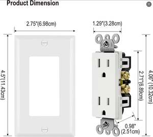 Mỹ ổ cắm hai ngoài trời tăng-bằng chứng tiêu chuẩn Mỹ tường ổ cắm chúng tôi receptacle nhà sản xuất - Product Image 6