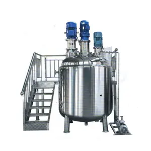 stainless steel jacketed electric heated peanut butter homogenize mixing vessel