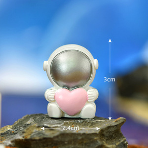 Micro Paysage Dessin Animé Espace Astronaute Espace Capsule Résine Petits Ornements <span class=keywords><strong>Maison</strong></span> Boule De Cristal Fish Tank Aménagement Paysager Décoration - Product Image 6