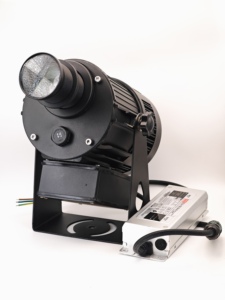 Bertin 150W RGBW/White LED Logo Gobo Outdoor <b>Projector</b> IP65 Waterproof DMX512/Sound-Activated Control E27 Aluminum 100w LED LOGO - Product Image 5