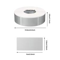 Étiquettes à gratter personnalisées de forme rectangulaire Autocollant à gratter Cartes à gratter auto-adhésives grises Autocollants faciles à enlever