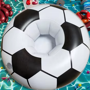 Tùy Chỉnh Nổi Cốc Rượu Vang Chai Giá <span class=keywords><strong>Mini</strong></span> PVC <span class=keywords><strong>Inflatable</strong></span> Bóng Đá Uống Chủ Cho Bên Hồ Bơi Mùa Hè Nước Vui Vẻ - Product Image 5