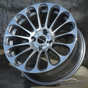 Jante en alliage d'aluminium modifiée de <span class=keywords><strong>16</strong></span> <span class=keywords><strong>pouces</strong></span> avec finition couleur canon de fusil pour Citroën C2 Elysee C-Quatre Peugeot <span class=keywords><strong>2008</strong></span> Windwing - Product Image 2
